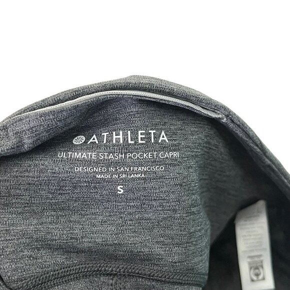 Athleta Womens Ultimate Stash Pocket Capri Gray 531264 Cropped Leggings Small - Picture 10 of 12